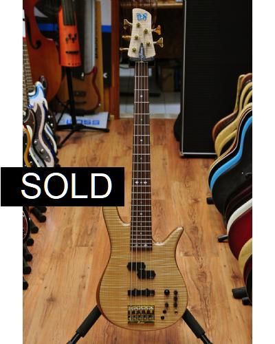 Fodera Monarch Deluxe 5 PJ Flame Maple